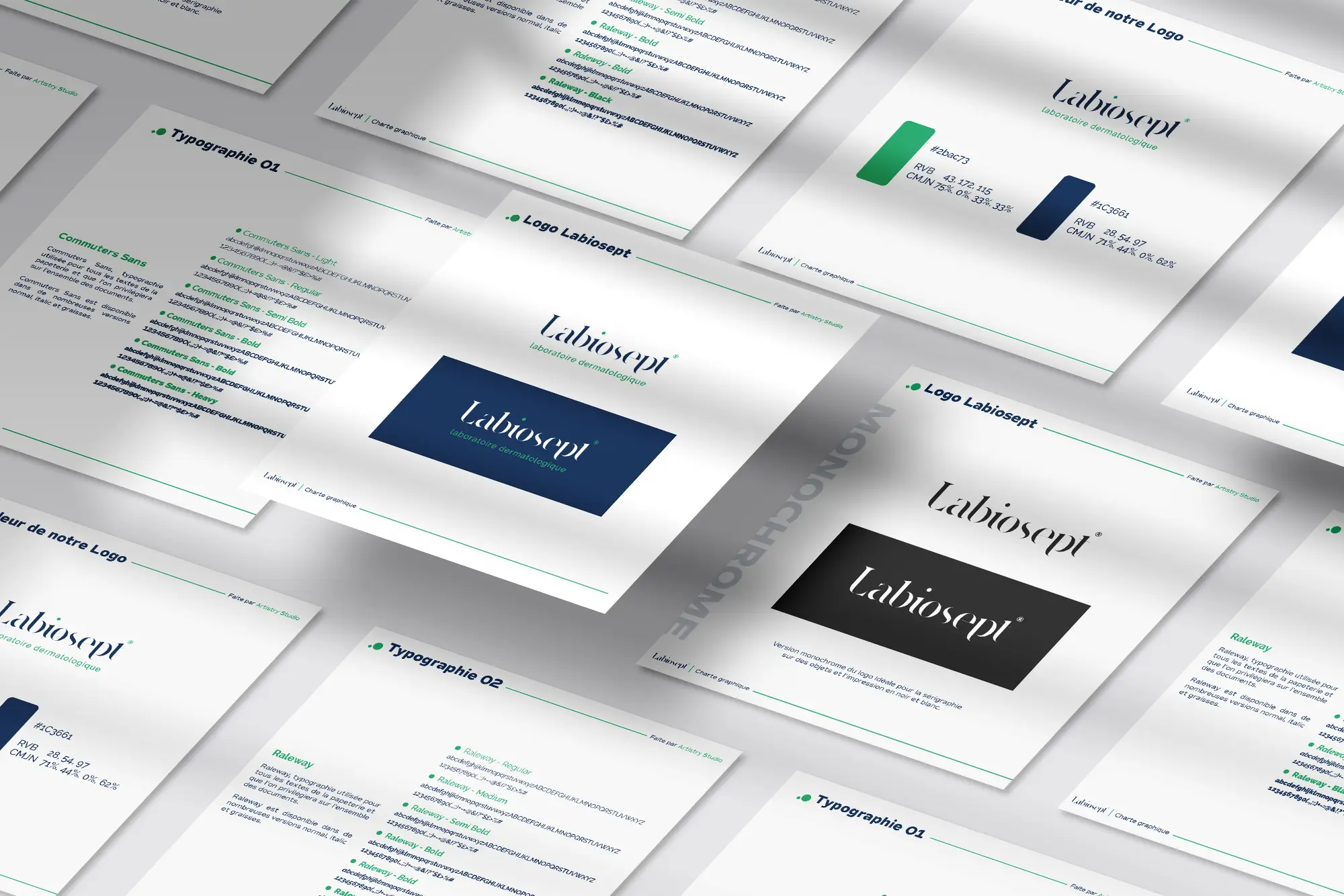 Charte graphique LABIOSEPT by Artistry