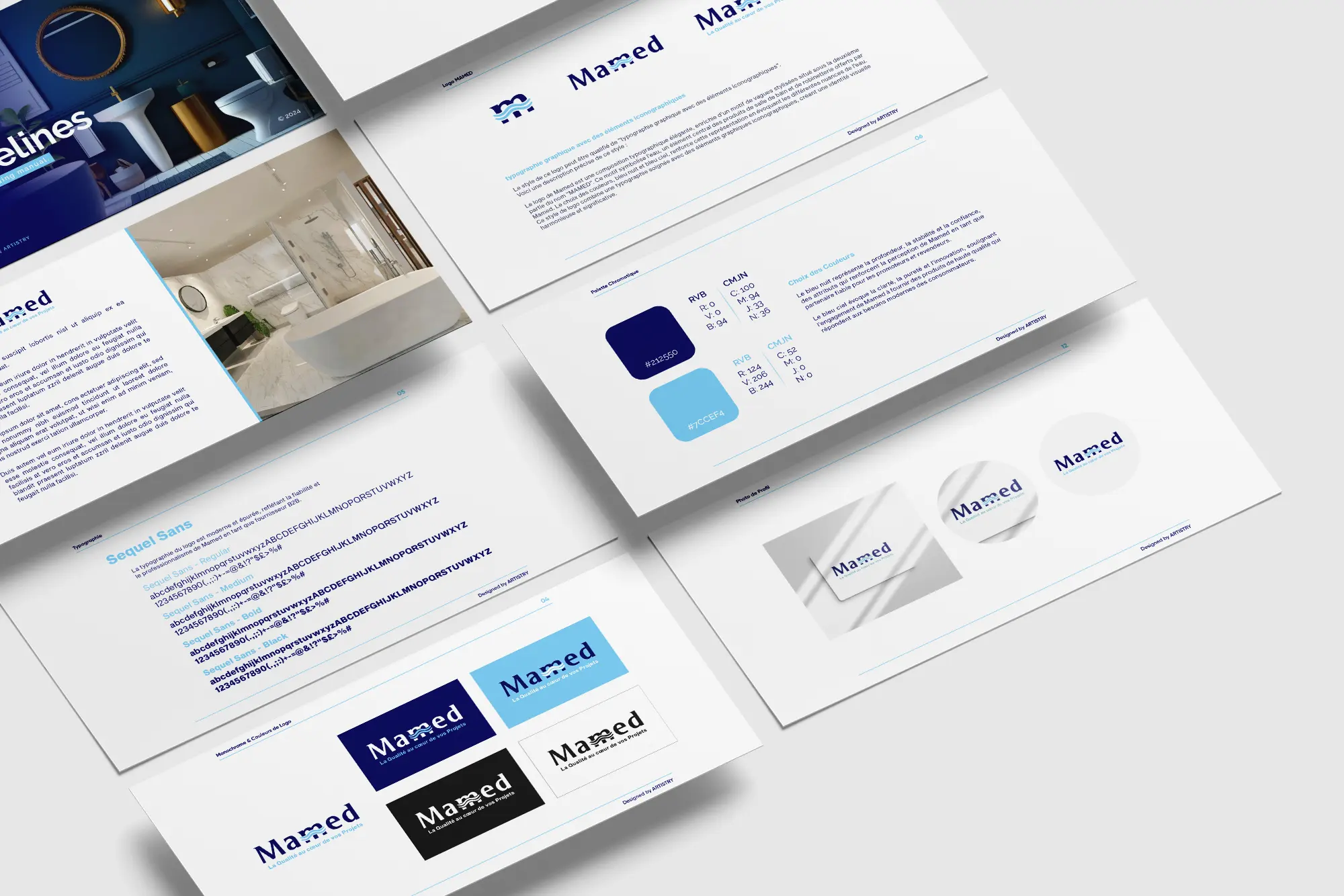 Charte graphique MAMED by Artistry