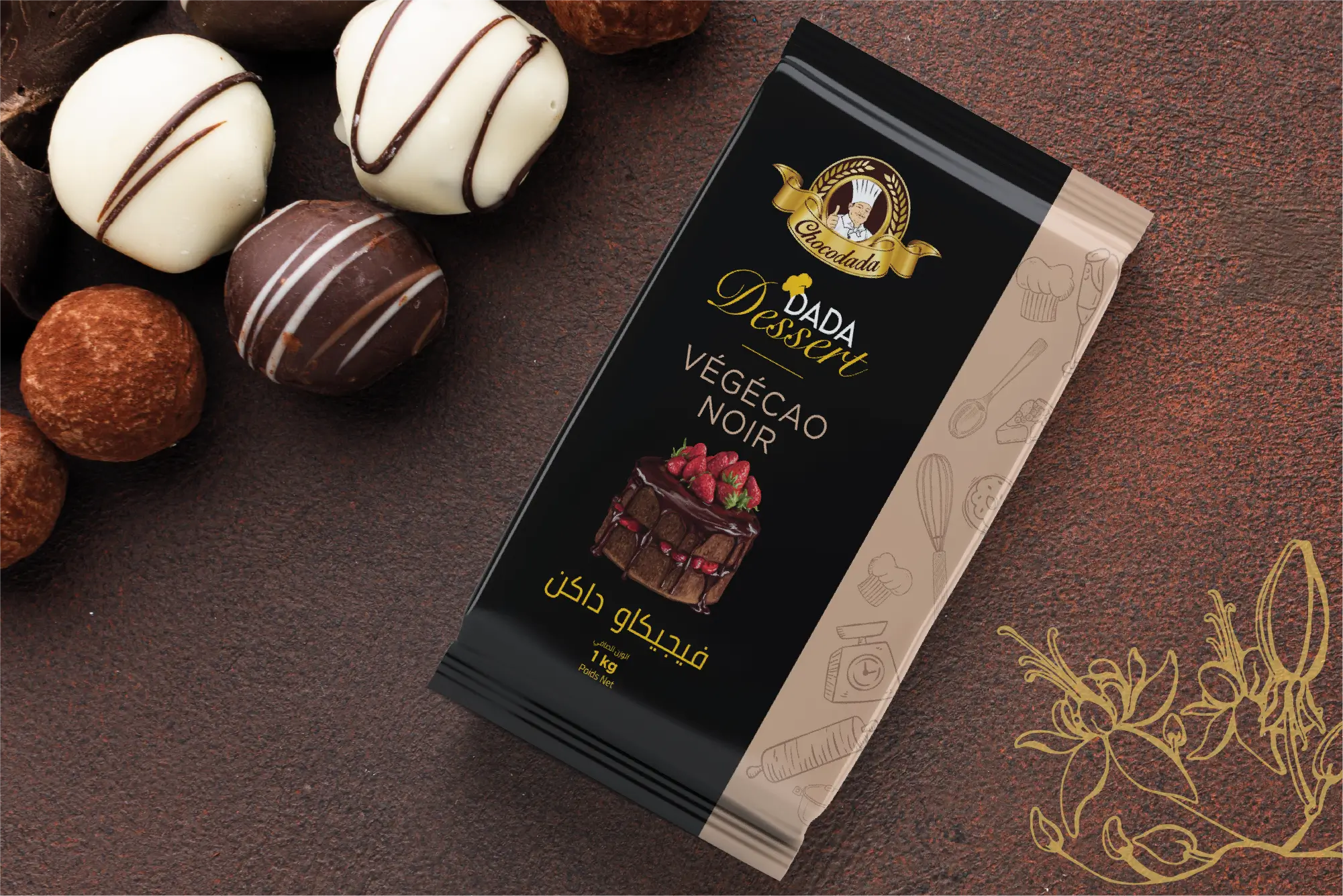 Nouveaux packaging végécao 1kg Chocodada