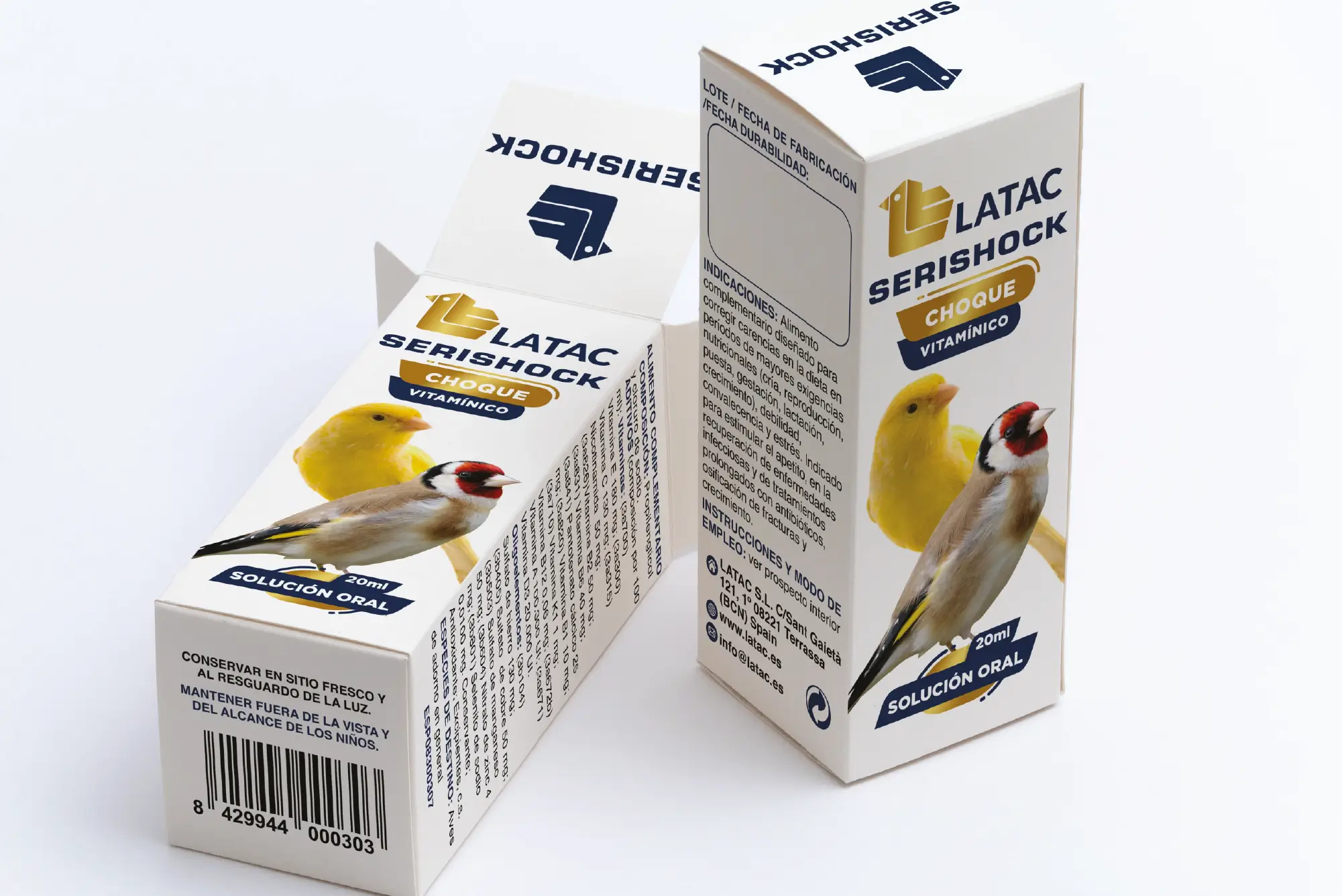 Packaging serishock Latac