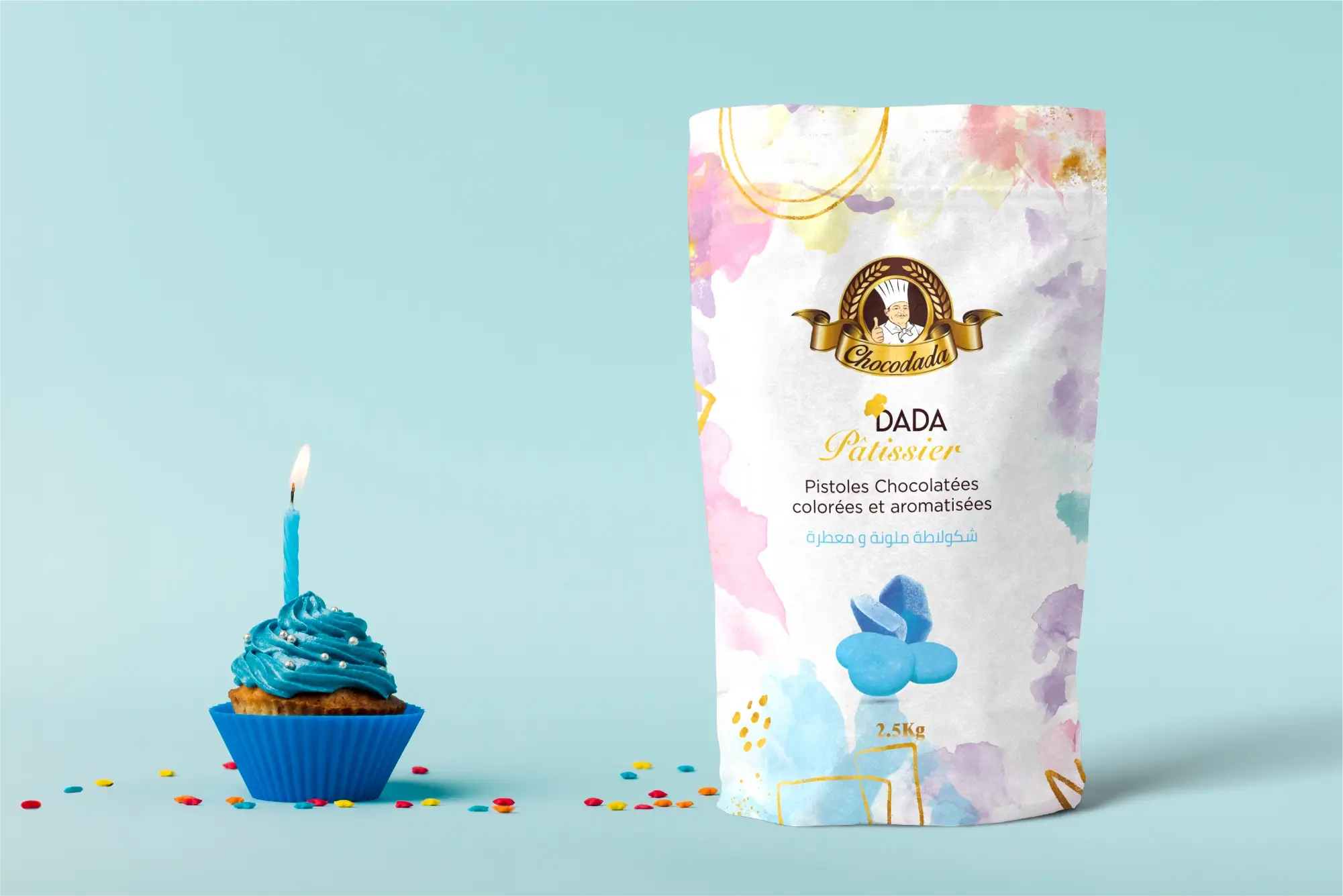 Mockup Pistoles de Chocolat gum