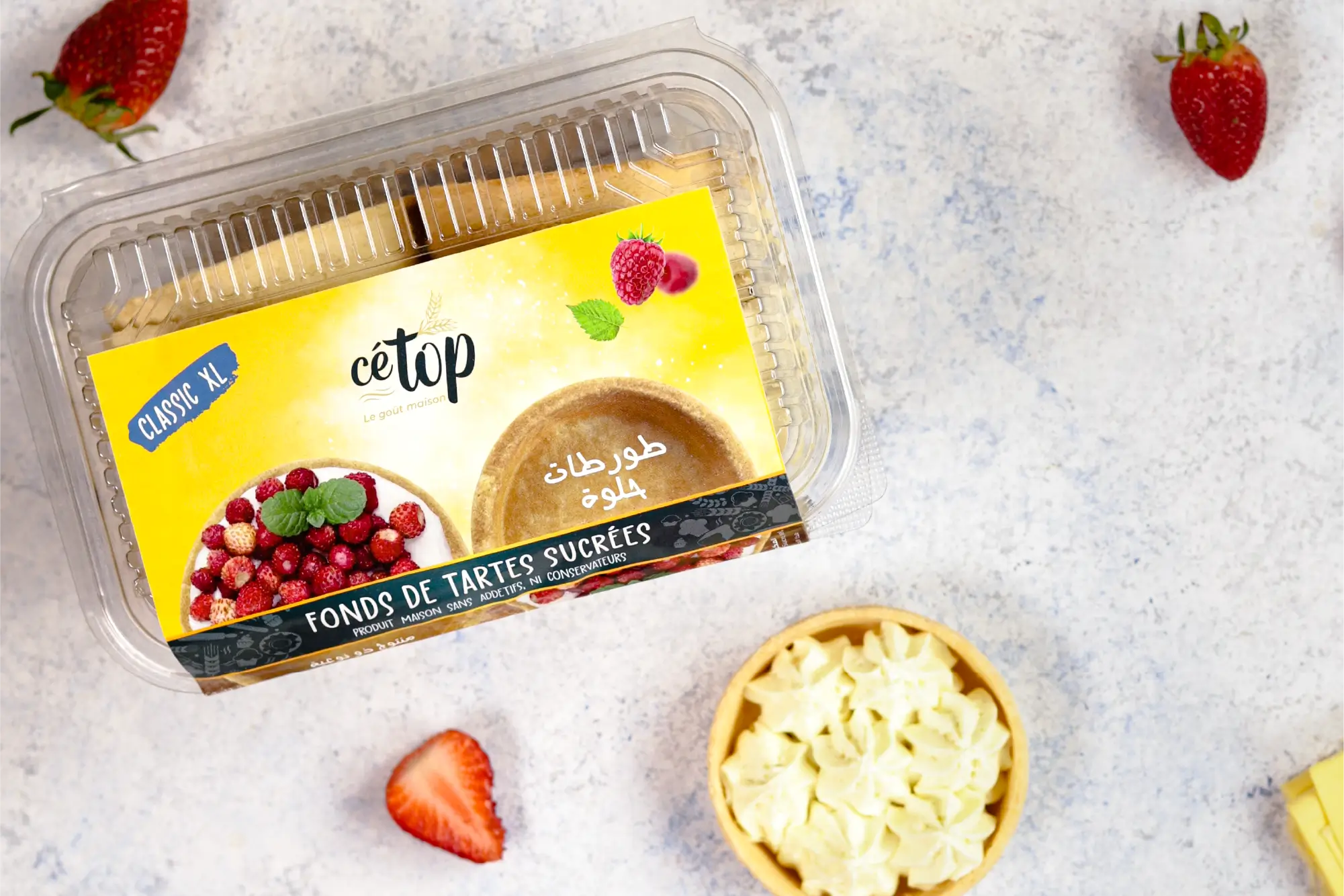 étiquette fonds de tarte sucré cetop