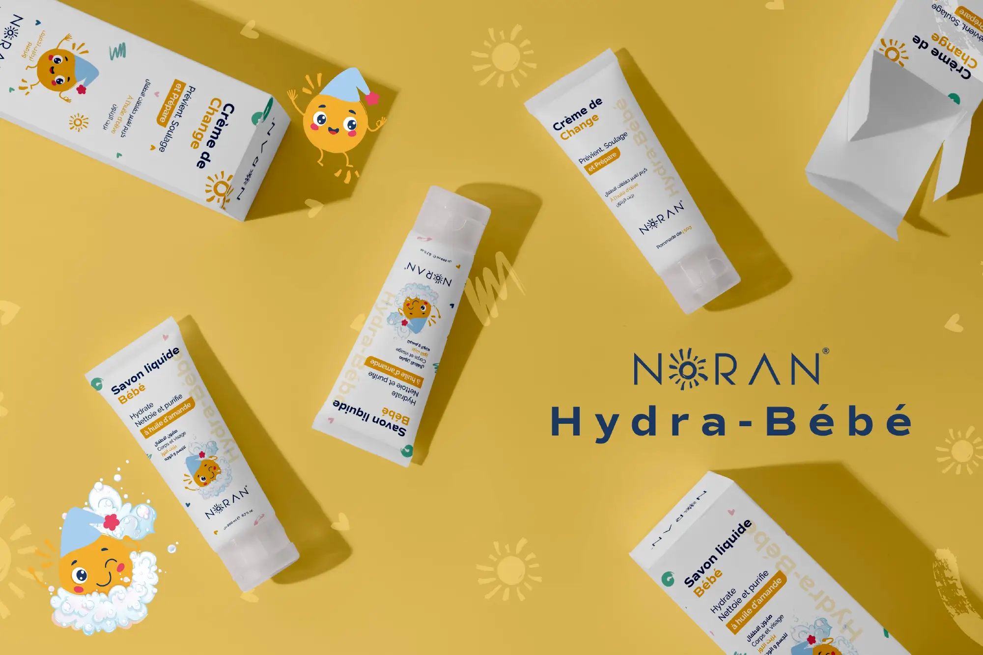 packaging gamme bébé Noran